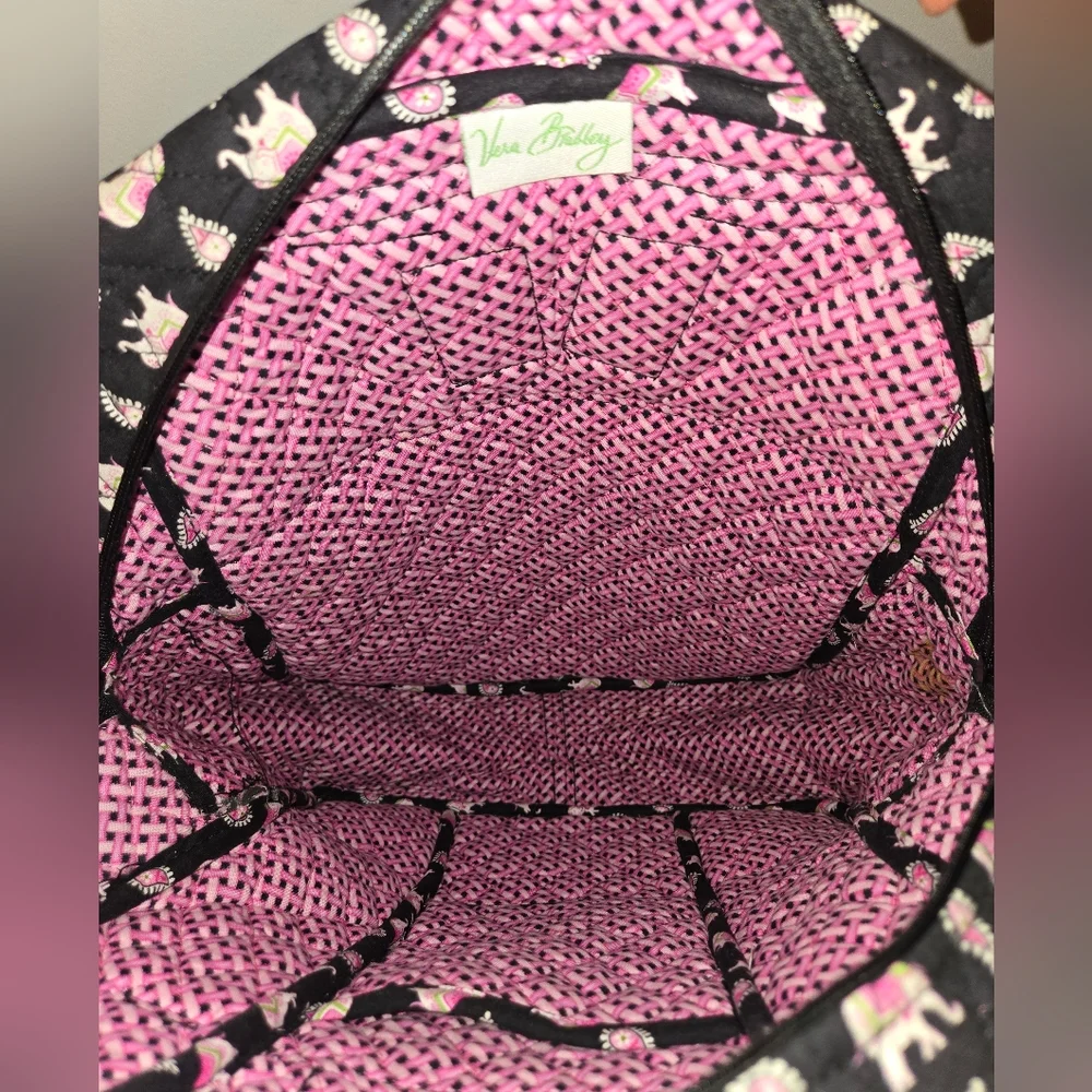 Vera Bradley Discontinued Pink Elephant Print Backpack
